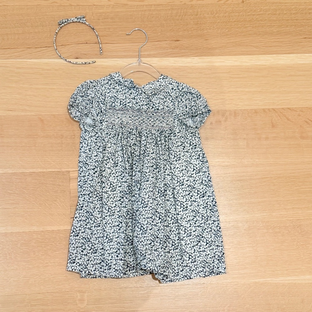 Bonpoint Dress and Headband Set, Size 3 Years / 3T / 3Y